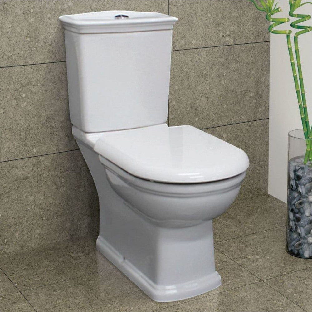 RAK Washington White Close-Coupled Toilet Suite, White - 070130W