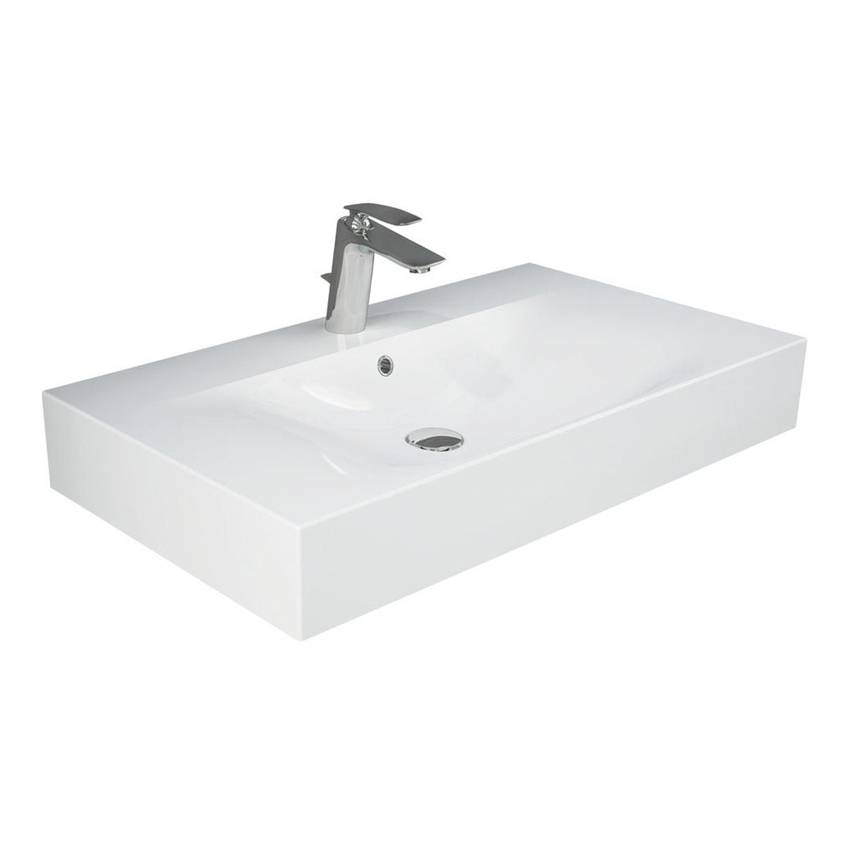 Fienza RAK Des 81 Wall Basin, 1 Tap Hole