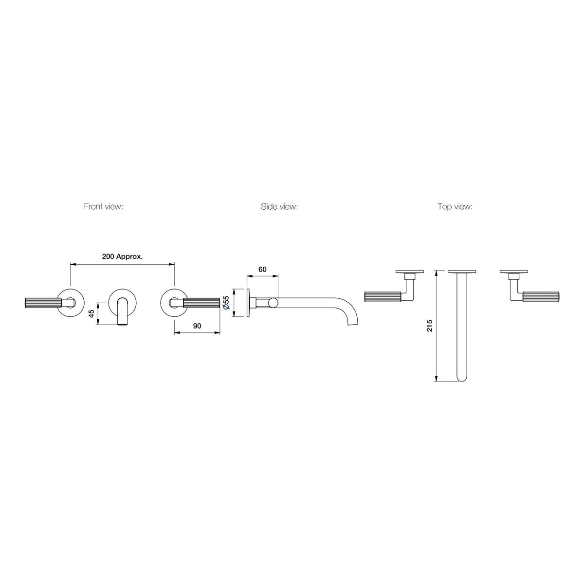 Brodware Vienna Wall Set, 200mm