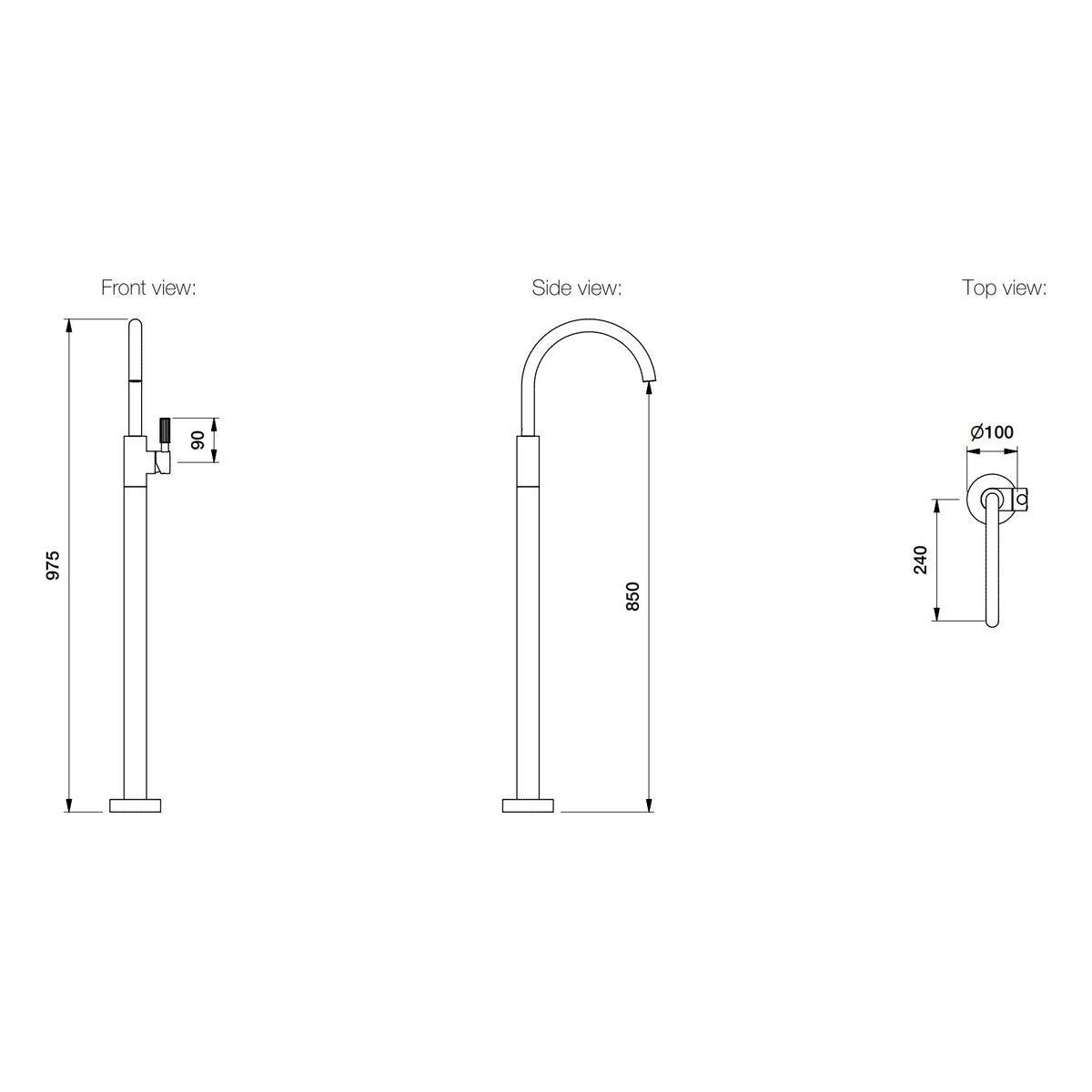 Brodware Vienna Bath Mixer