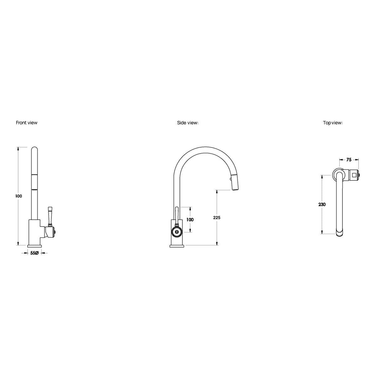 Brodware Industrica Pullout Kitchen Mixer I