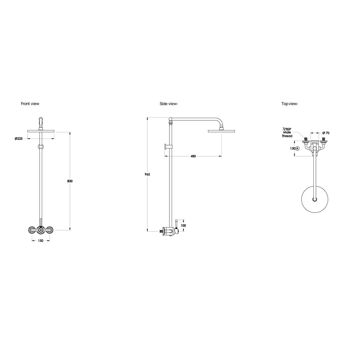 Brodware Industrica Shower Set II