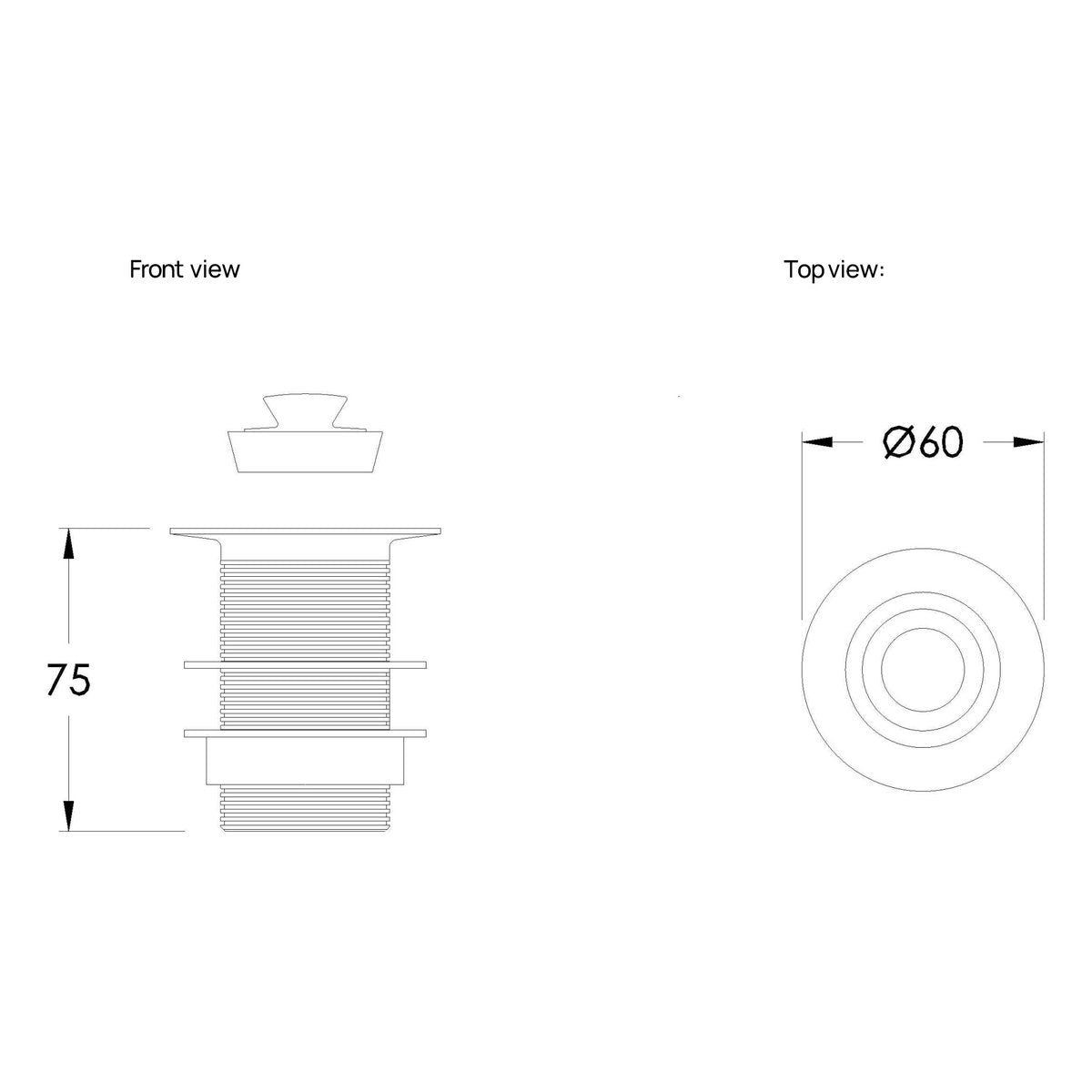 Brodware Plug & Waste, 32mm