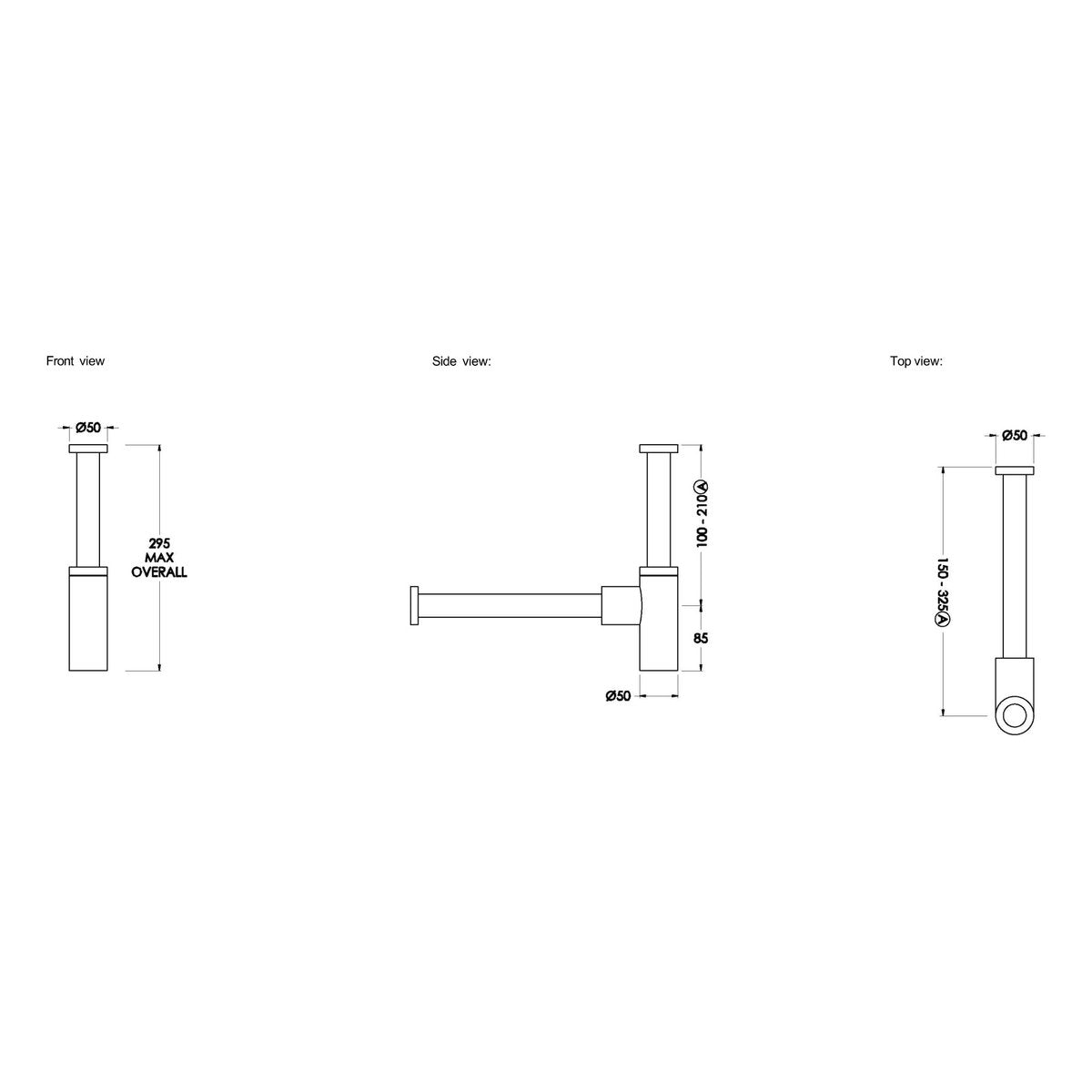 Brodware 32mm-40mm Bottle Trap