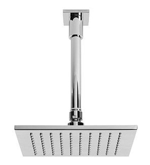 Brodware Sq 75 Ceiling Shower, 150mm Dropper