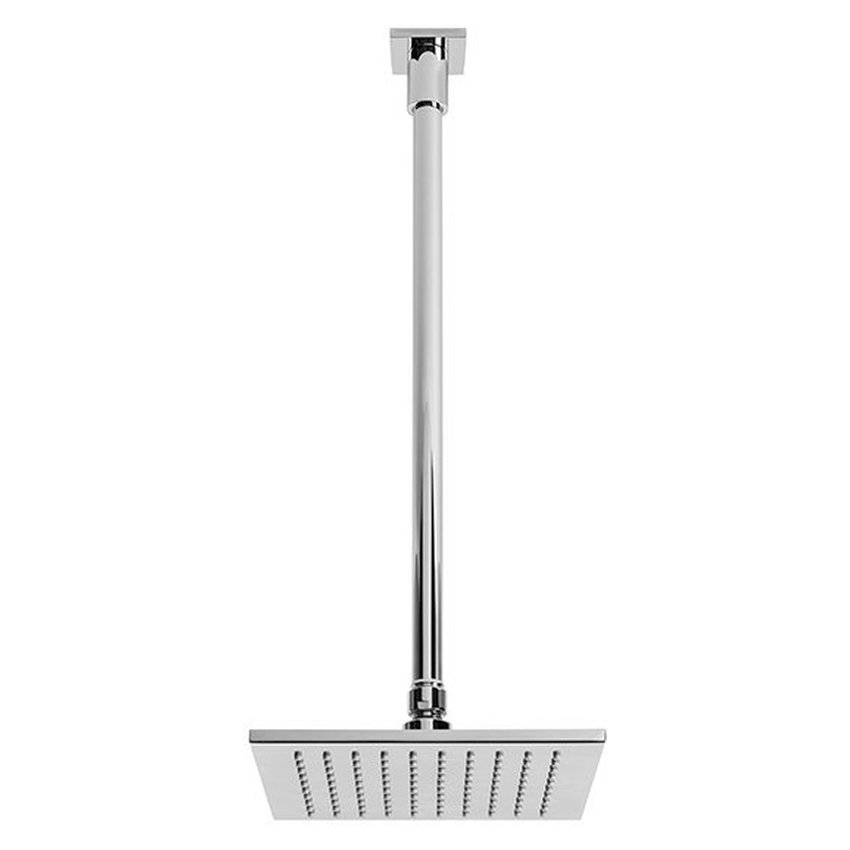 Brodware Sq 75 Ceiling Shower, 450mm Dropper