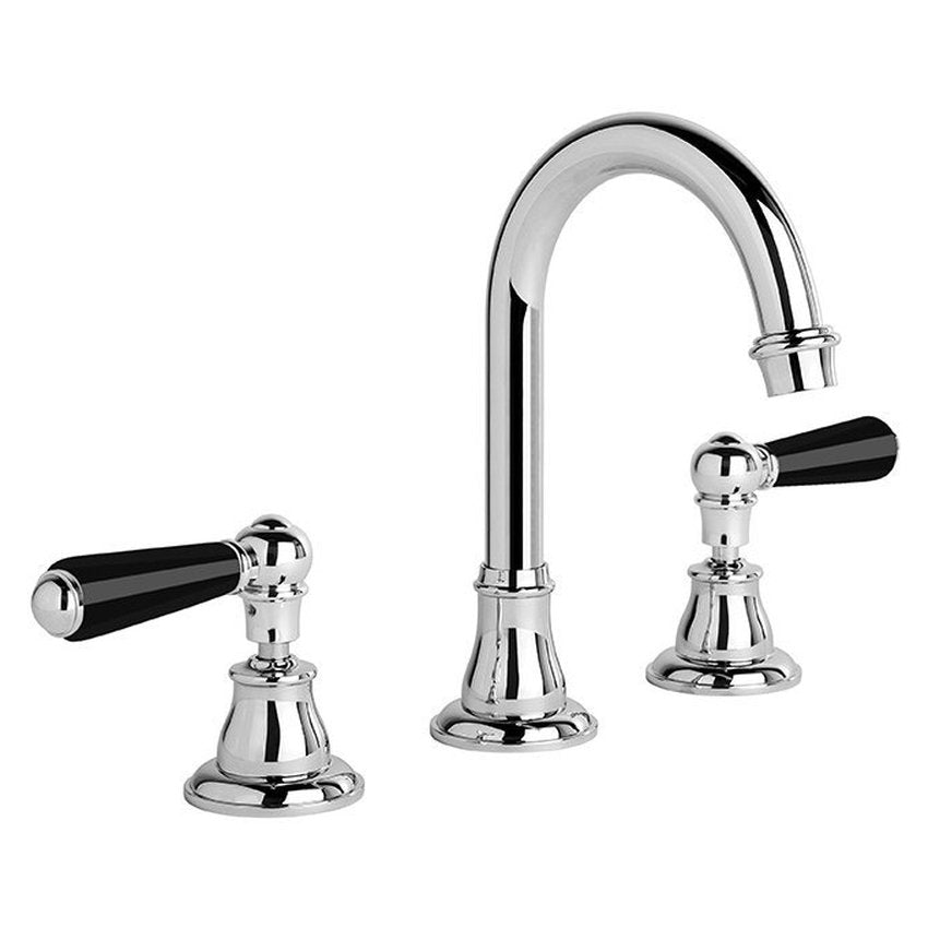 Brodware Neu England Basin Set III, Black Porcelain Lever
