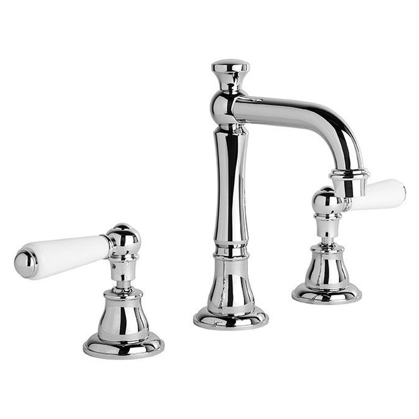 Brodware Neu England Basin Set II, White Porcelain Lever