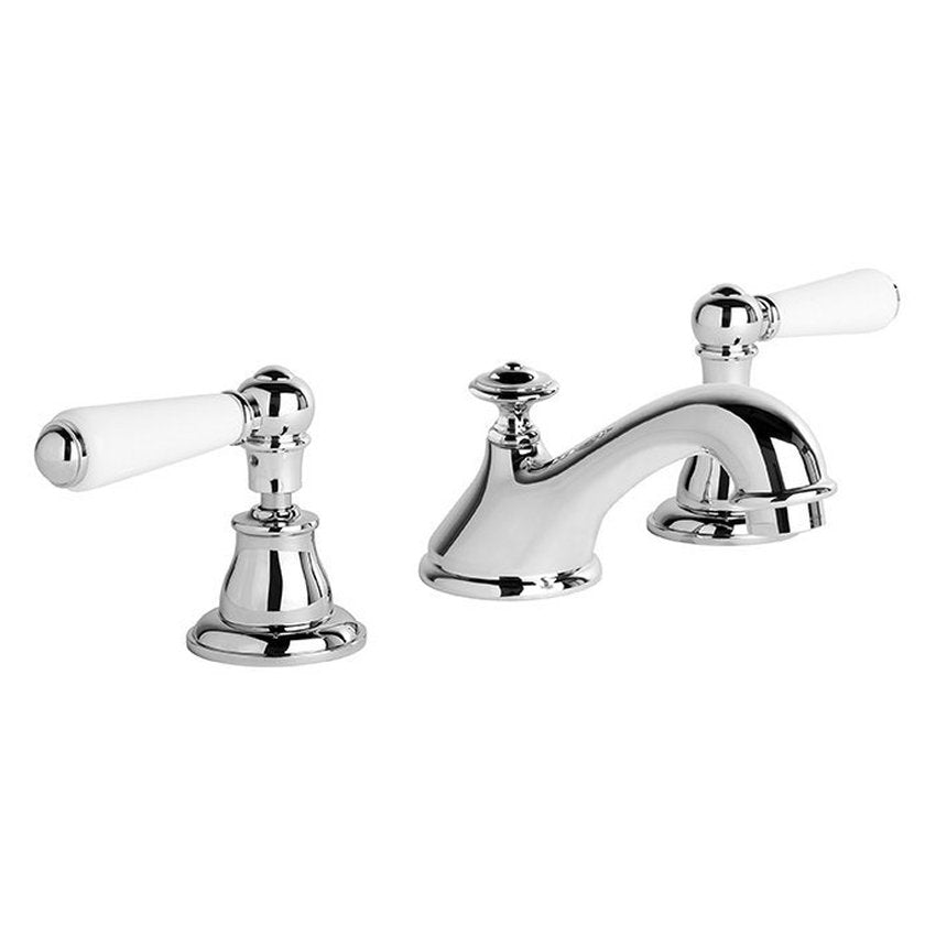 Brodware Neu England Basin Set I, White Porcelain Lever