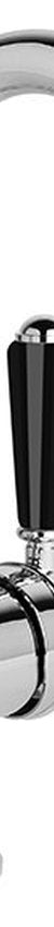 Brodware Neu England Basin Mixer III, Black Porcelain Lever