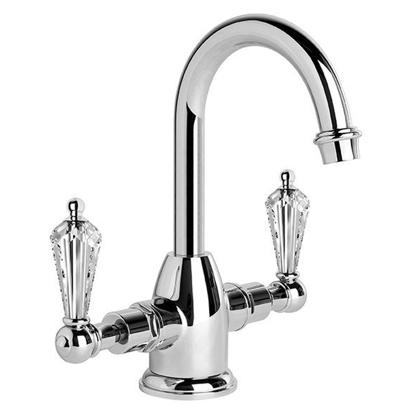 Brodware Neu England Basin Mixer IV, Kristall Lever