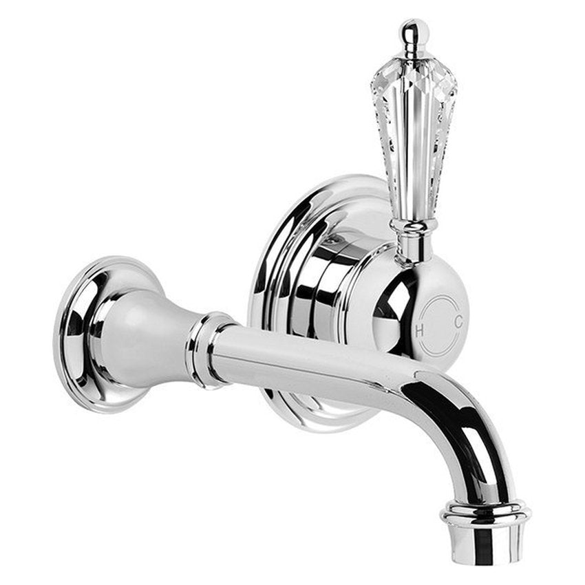Brodware Neu England Wall Mixer Set, Kristall Lever