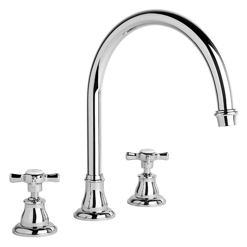 Brodware Neu England Bath Set II, Cross Handle - Ceramic Disc