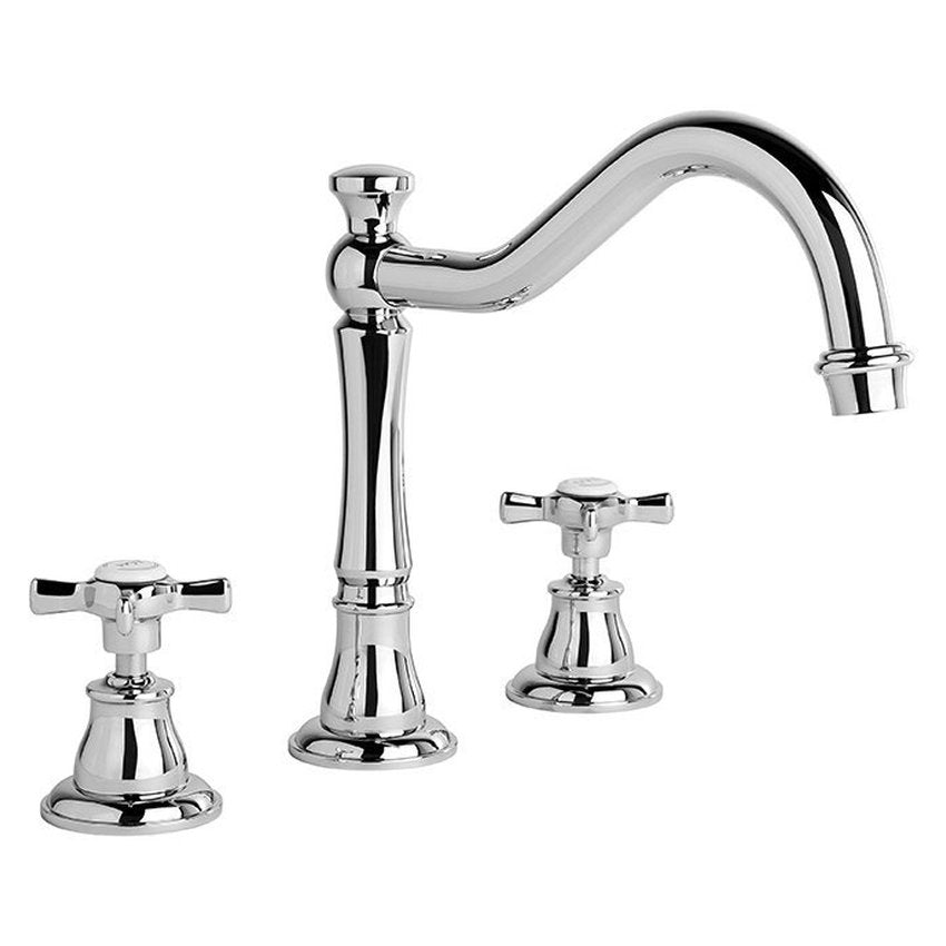 Brodware Neu England Bath Set I, Cross Handle - Ceramic Disc