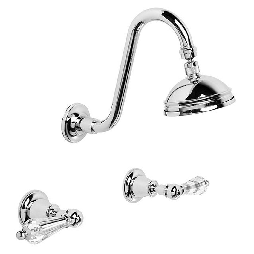 Brodware Neu England 100mm Shower Set I, Kristall Lever