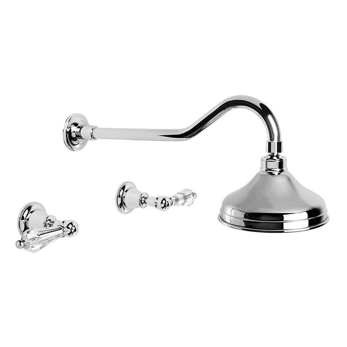Brodware Neu England 150mm Shower Set I, Kristall Lever