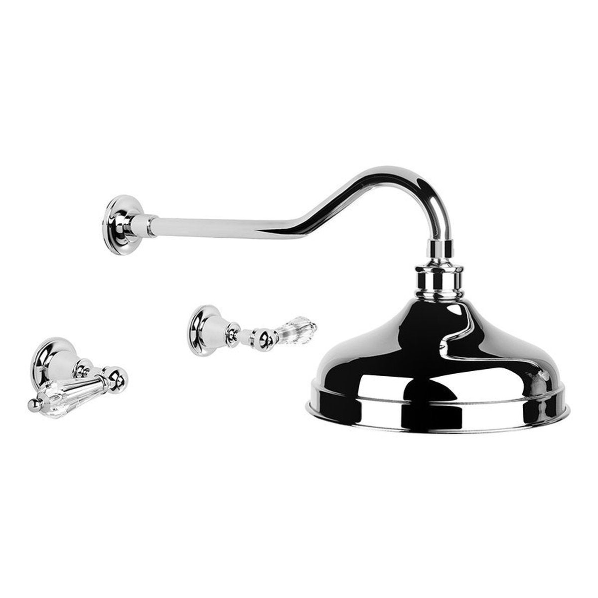 Brodware Neu England Shower Set, Kristall Lever