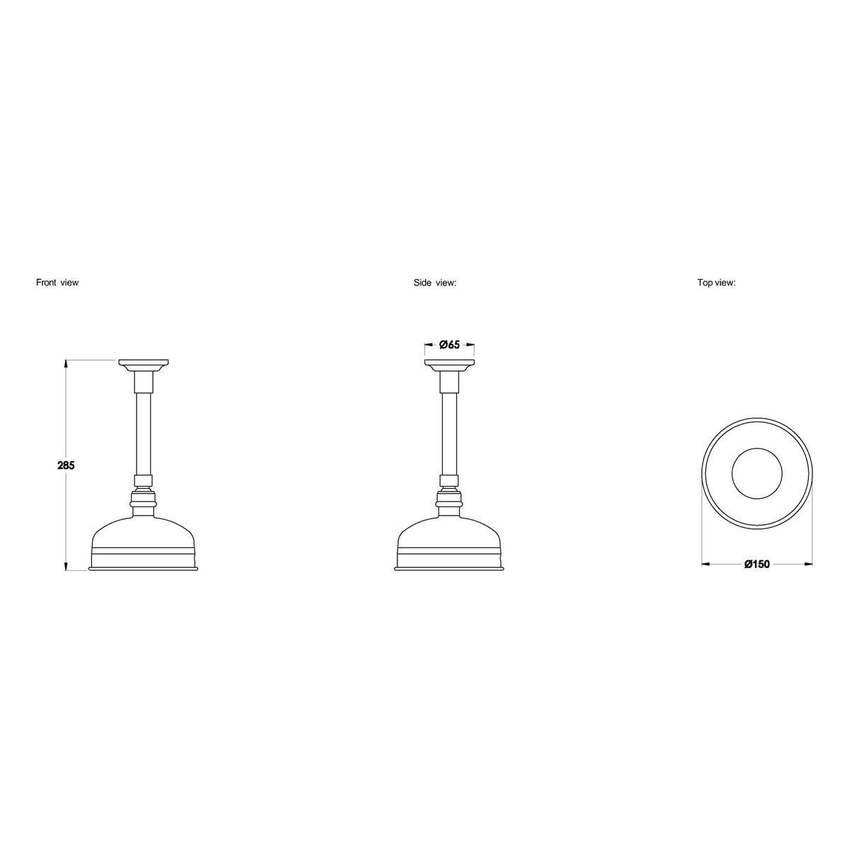 Brodware Neu England 150mm Ceiling Shower I