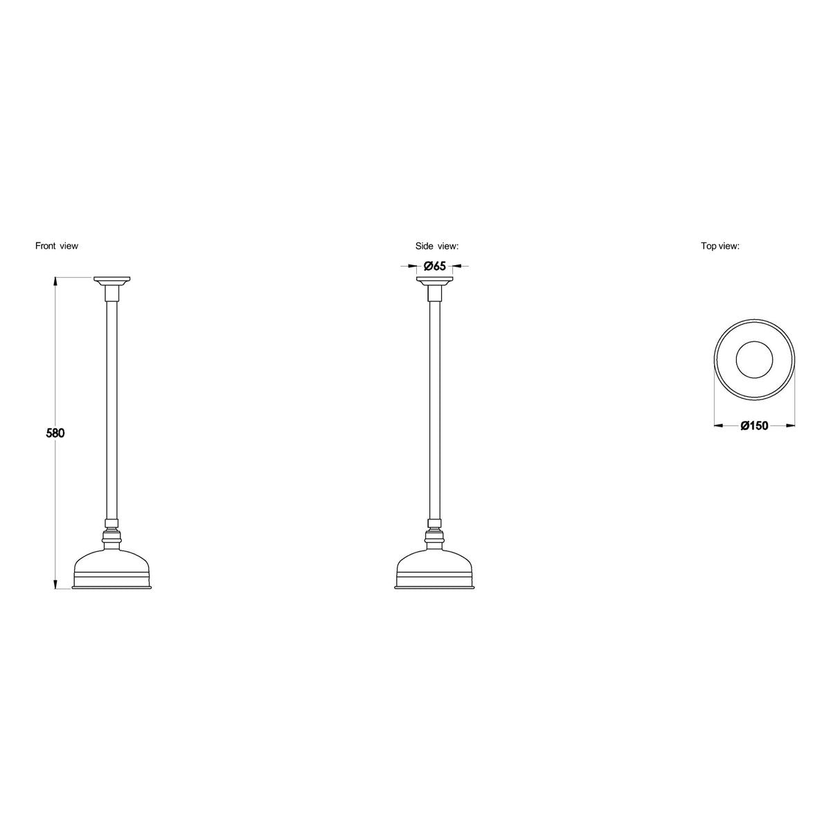 Brodware Neu England 150mm Ceiling Shower III