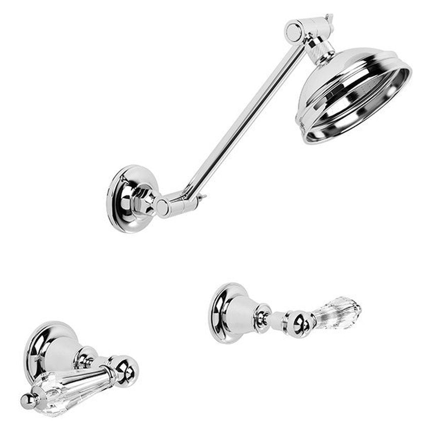 Brodware Neu England 100mm Shower Set III, Kristall Lever