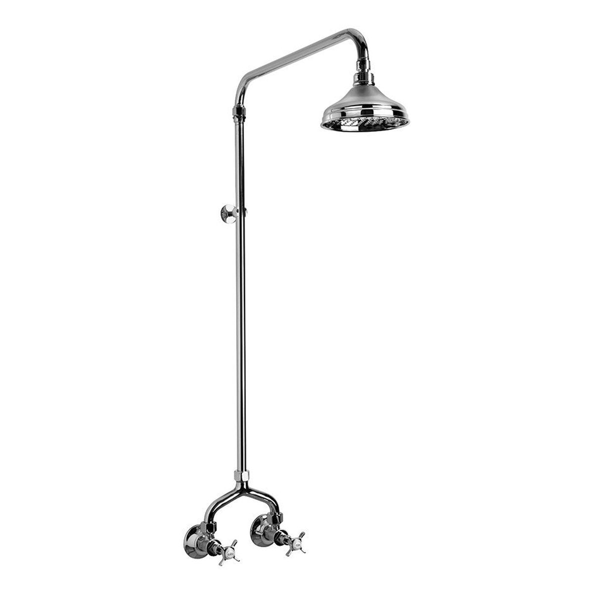Brodware Neu England 150mm Shower Set II, Cross Handle - Ceramic Disc