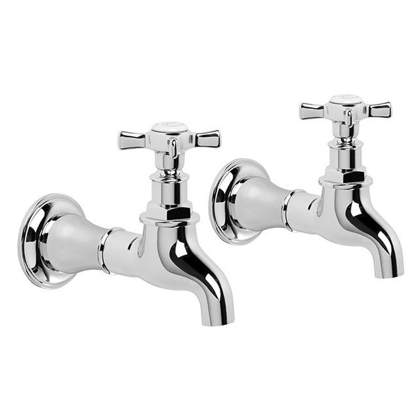 Brodware Neu England Bib Taps III, Cross Handle - Ceramic Disc