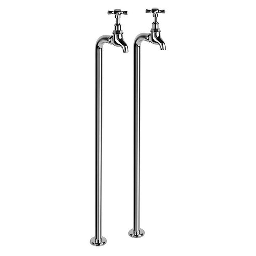 Brodware Neu England Bib Taps I, Cross Handle - Ceramic Disc