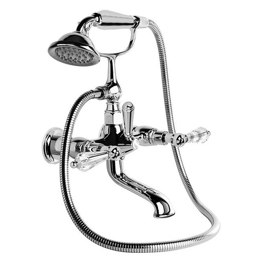 Brodware Neu England Bath Mixer With Handshower III, Kristall Lever