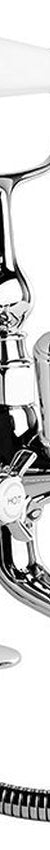 Brodware Neu England Bath Mixer With Handshower II, Cross Handle - Ceramic Disc
