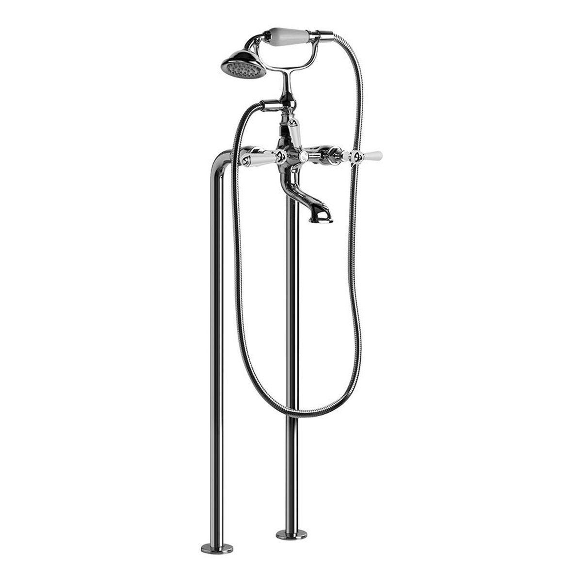 Brodware Neu England Bath Mixer With Handshower I, Metal Lever