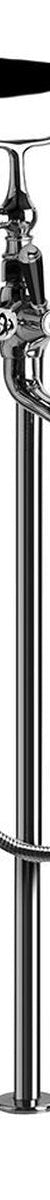 Brodware Neu England Bath Mixer With Handshower I, Black Porcelain Lever
