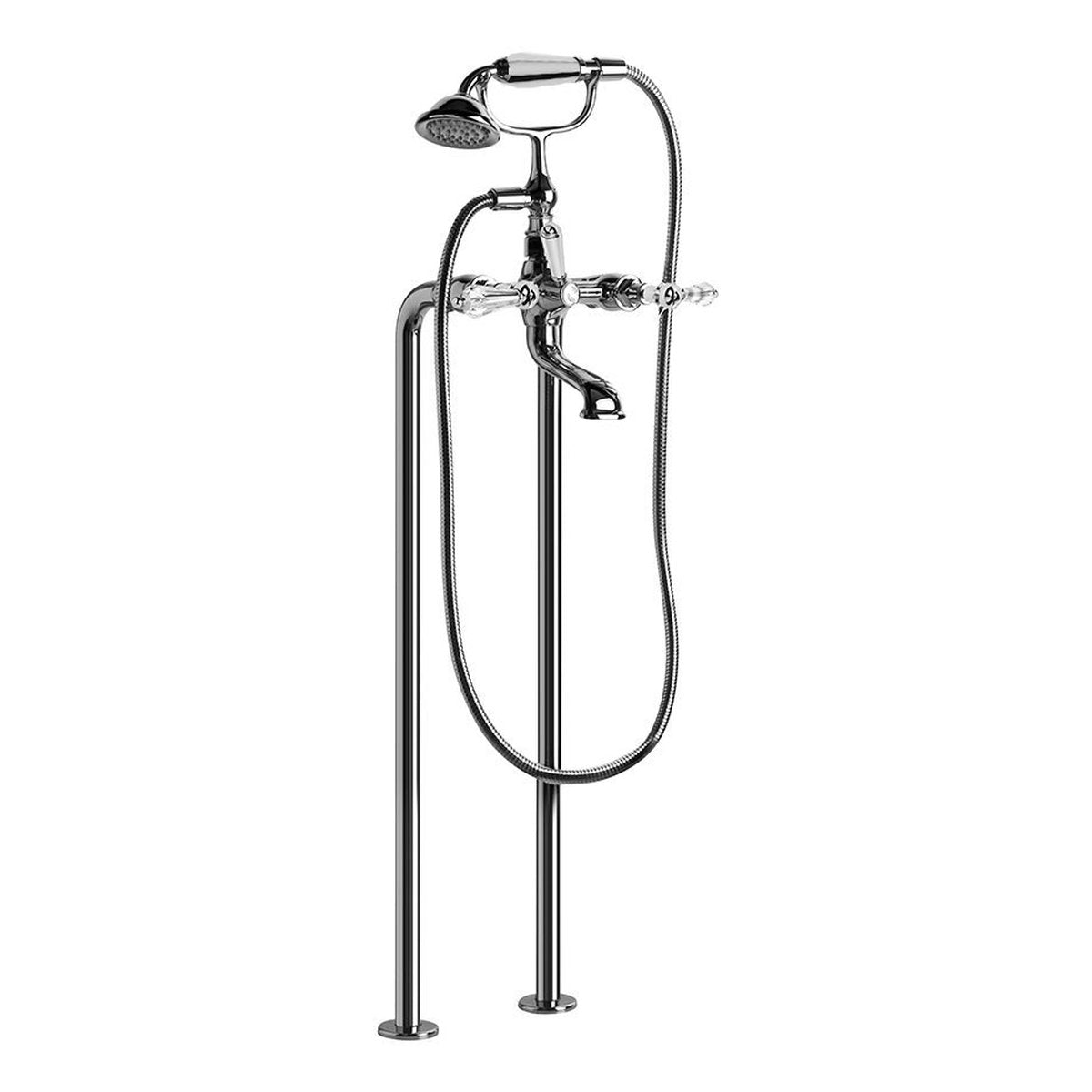 Brodware Neu England Bath Mixer With Handshower I, Kristall Lever