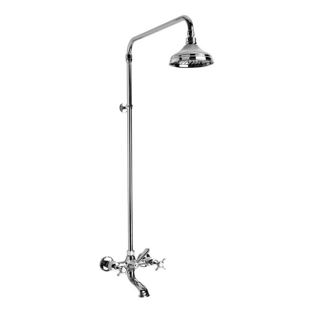 Brodware Neu England Bath & Shower Set II, Cross Handle - Ceramic Disc