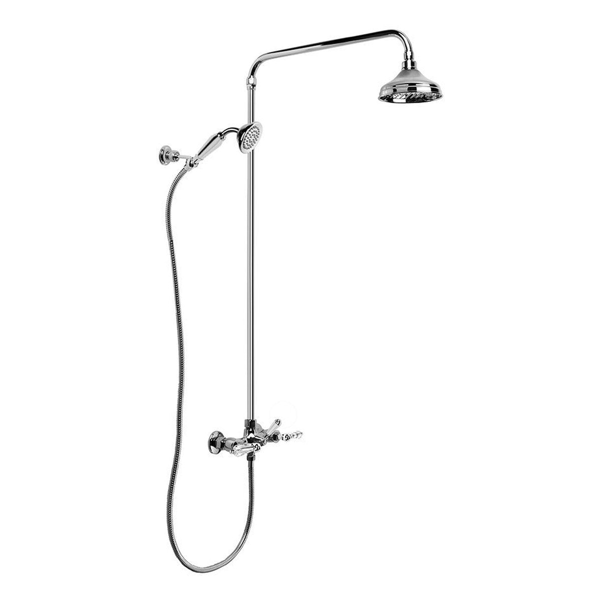 Brodware Neu England Shower Set IV, Kristall Lever