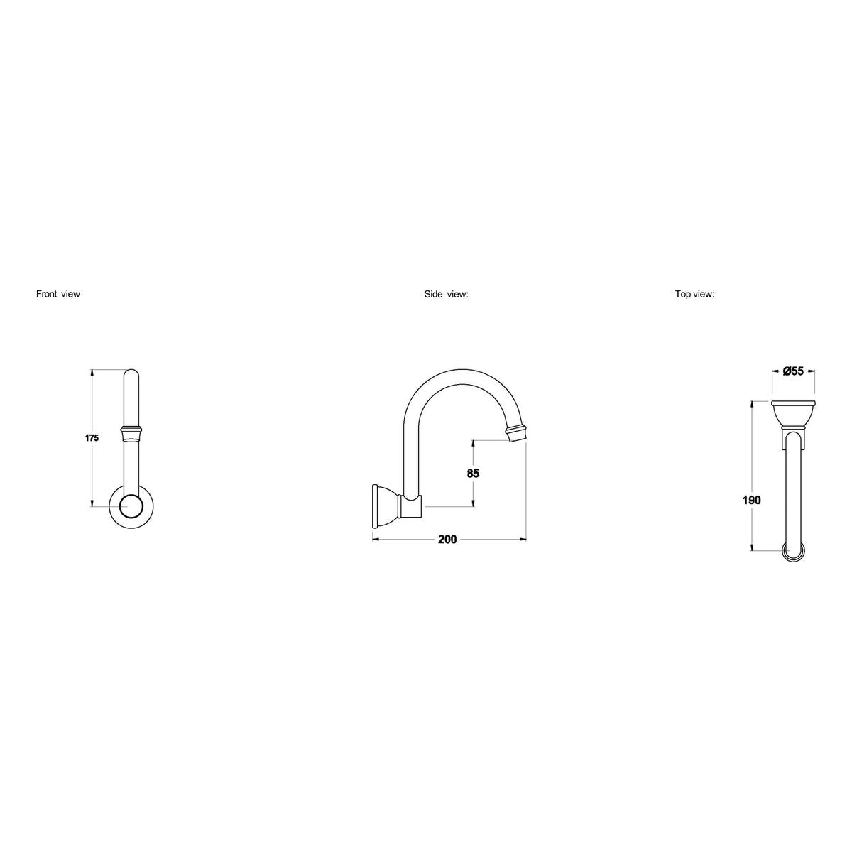 Brodware Neu England Wall Spout II