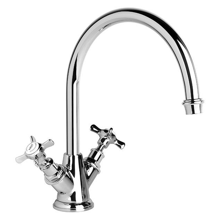 Brodware Neu England Kitchen Mixer II, Cross Handle - Ceramic Disc