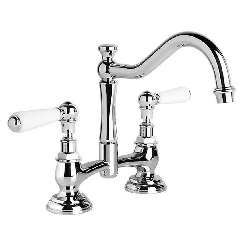 Brodware Neu England Kitchen Set II, White Porcelain Lever