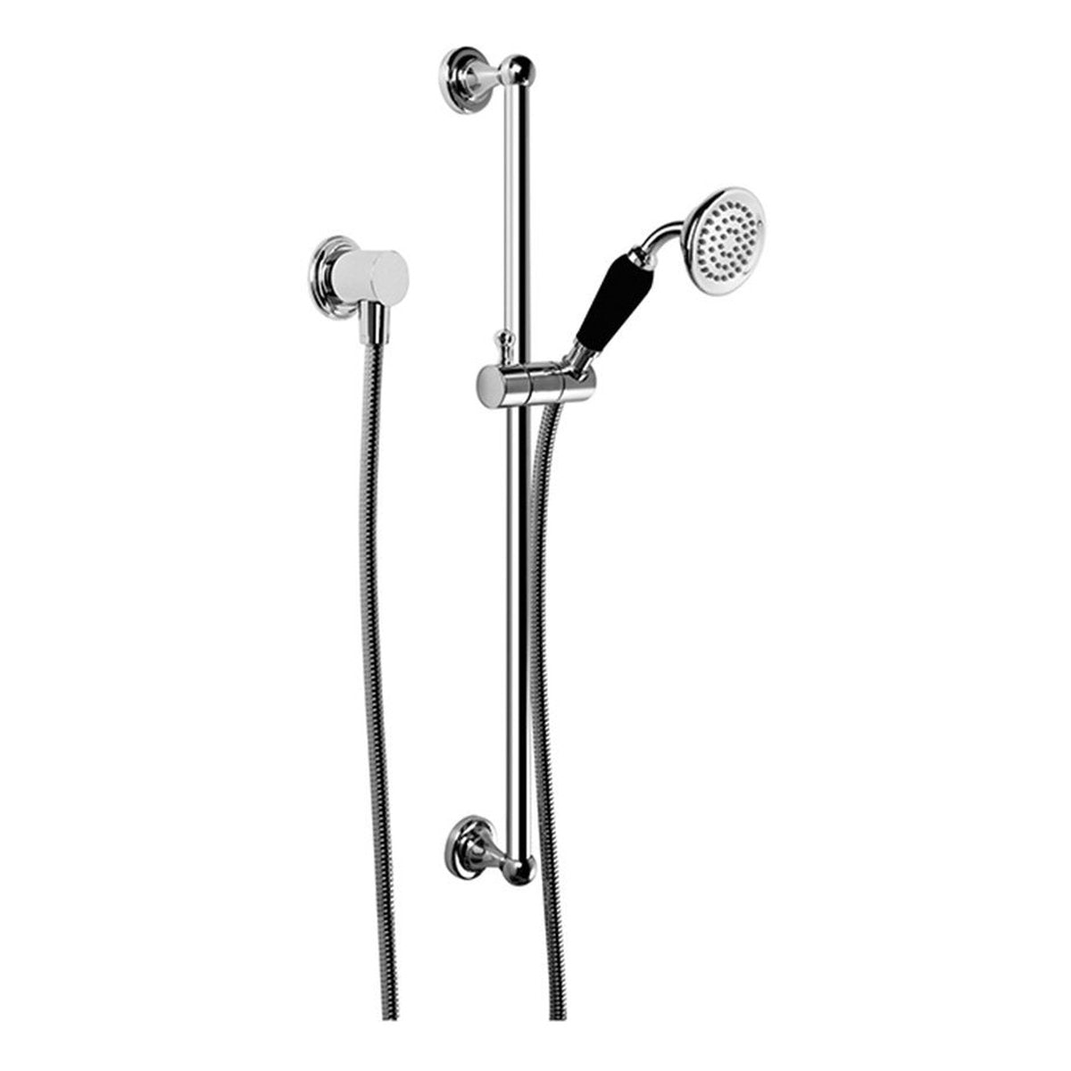 Brodware Neu England Handshower V, Black Porcelain Insert