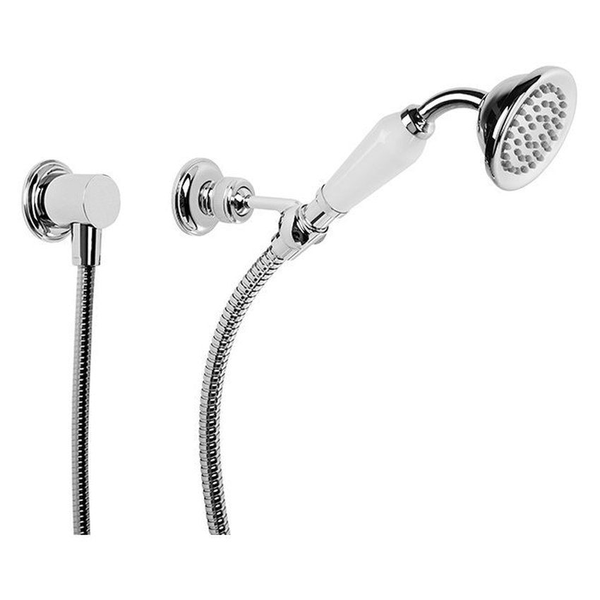 Brodware Neu England Handshower IV, White Porcelain Insert