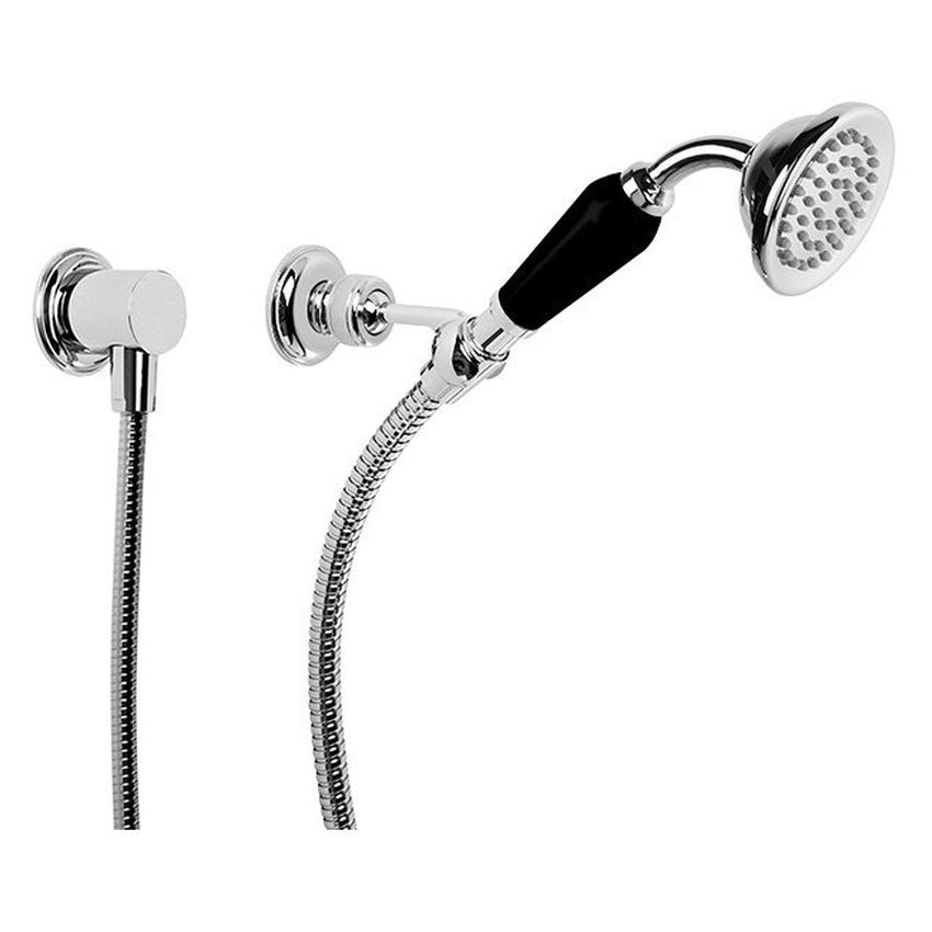 Brodware Neu England Handshower IV, Black Porcelain Insert
