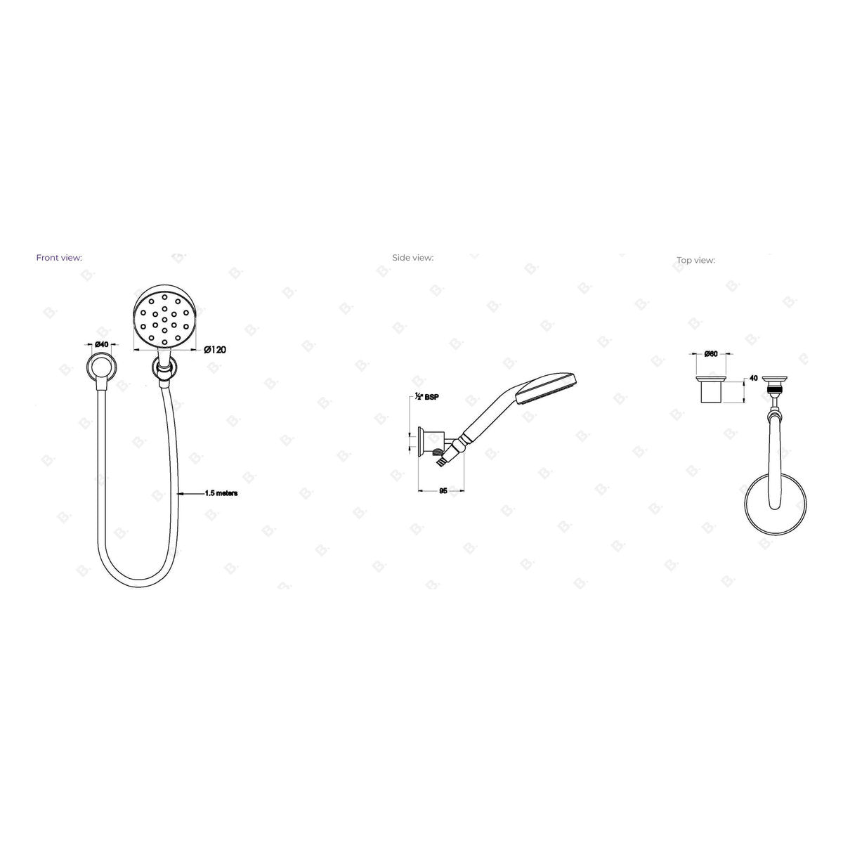 Brodware Neu England Handshower VI