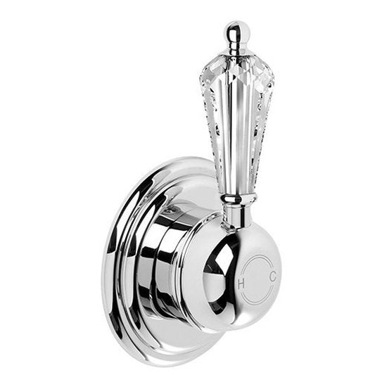 Brodware Neu England Wall Mixer, Kristall Lever