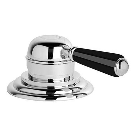Brodware Neu England Hob Mixer, Black Porcelain Lever