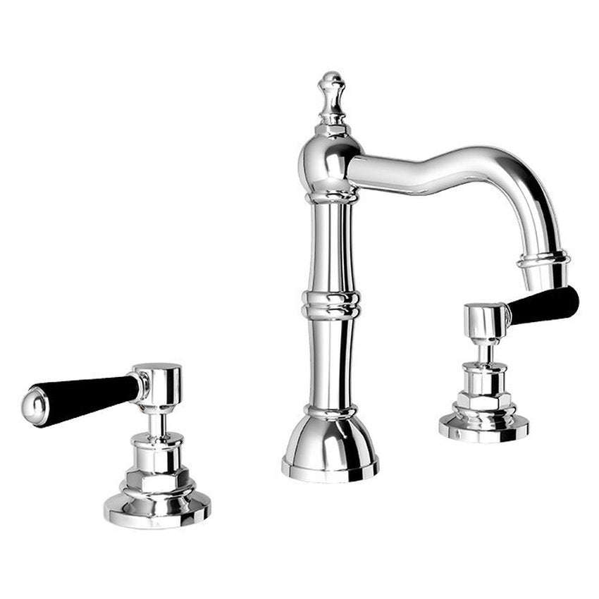 Brodware Winslow Basin Set IV, Black Porcelain Lever