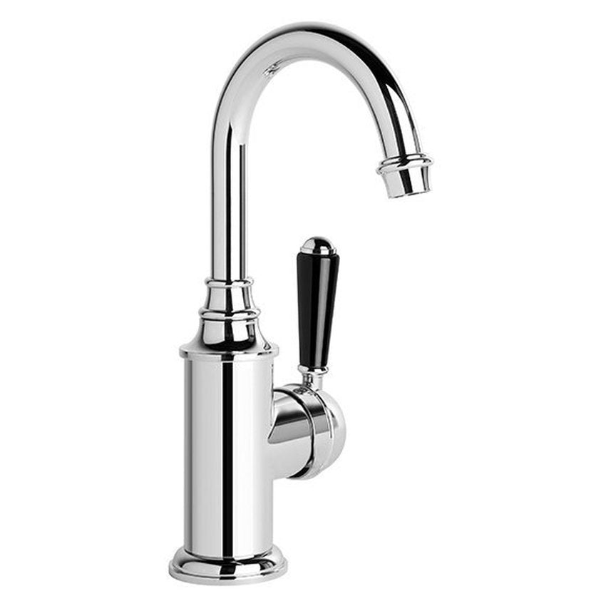 Brodware Winslow Basin Mixer IV, Black Porcelain Lever