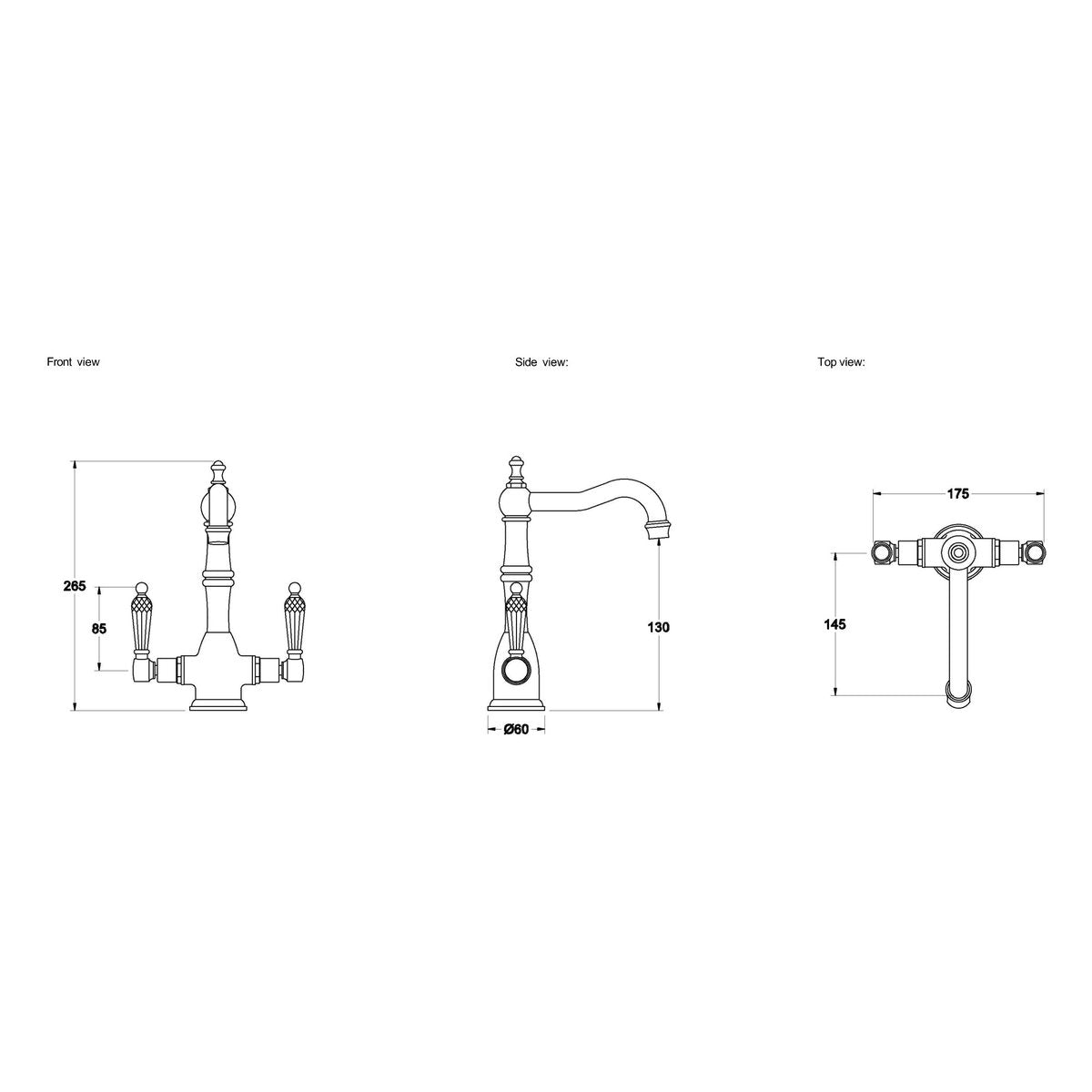 Brodware Winslow Basin Mixer I, Kristall Lever