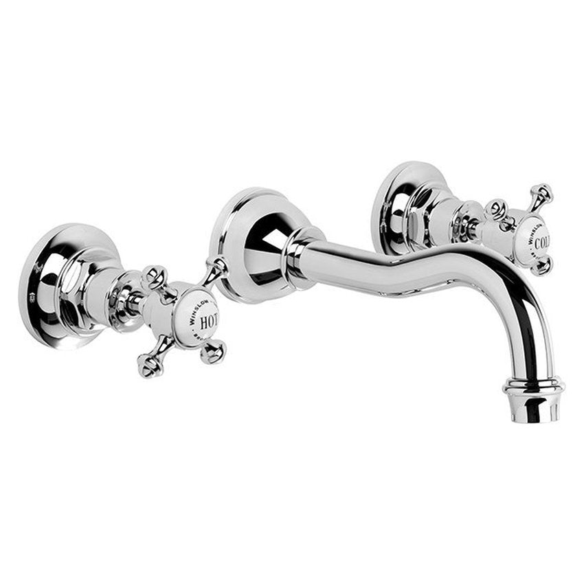 Brodware Winslow Wall Set, 160mm, Cross Handle - Ceramic Disc