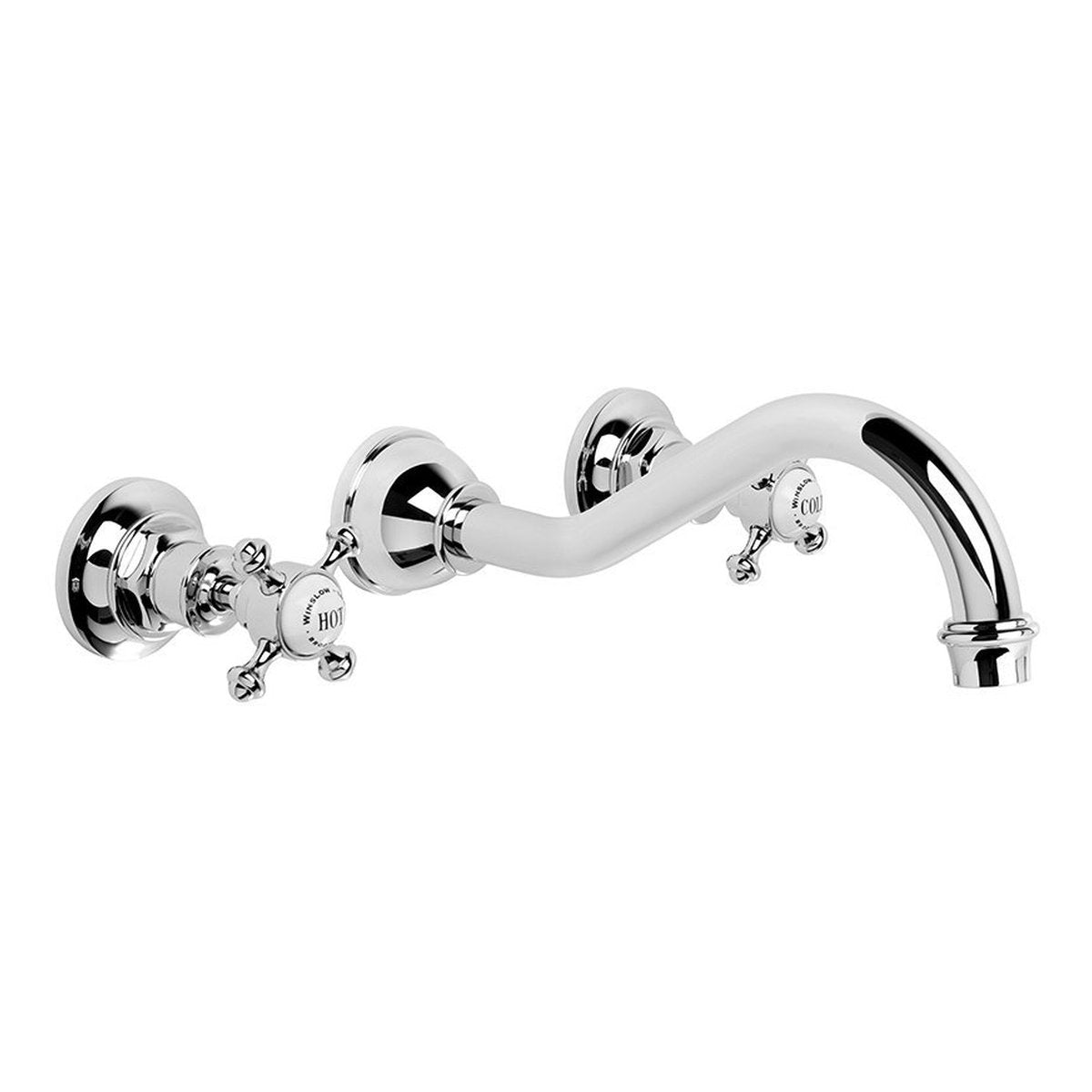 Brodware Winslow Wall Set, 220mm, Cross Handle - Ceramic Disc