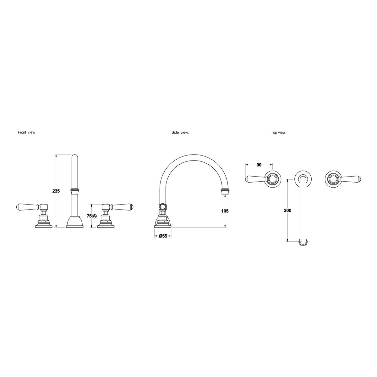 Brodware Winslow Kitchen Set IV, Metal Lever