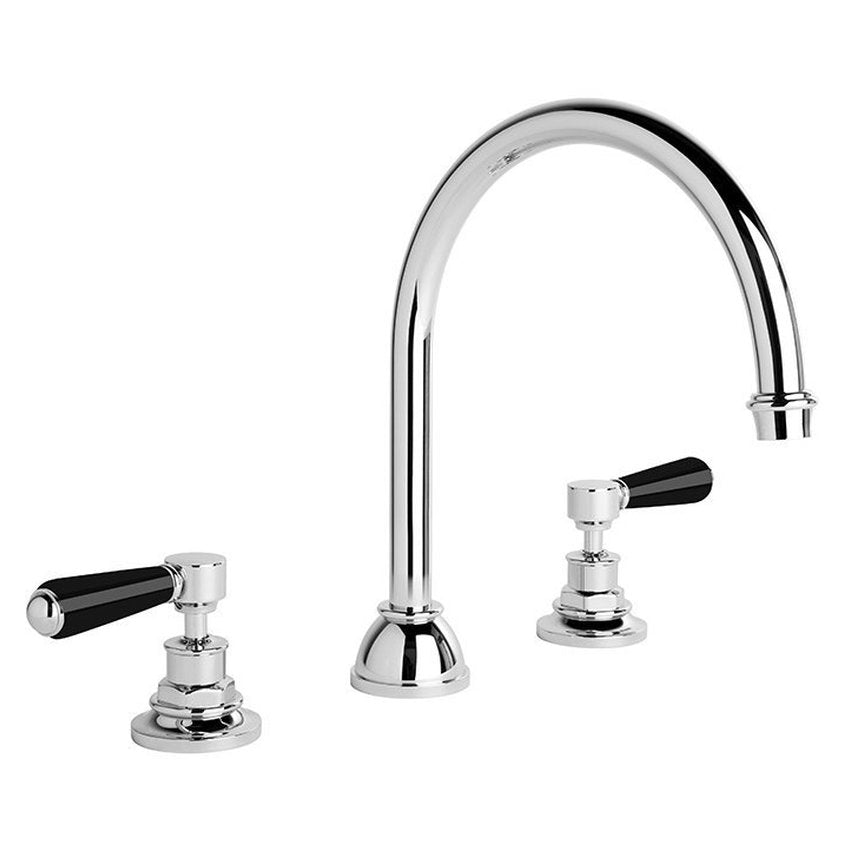 Brodware Winslow Kitchen Set IV, Black Porcelain Lever